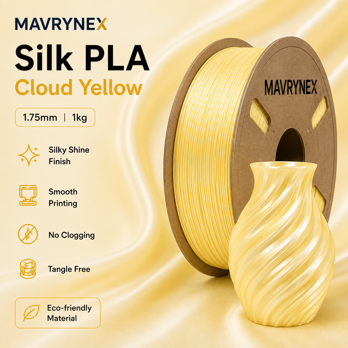 MAVRYNEX Silk PLA Filament 1.75mm